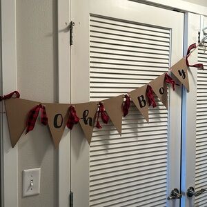 Baby shower banner - “Boy oh boy”